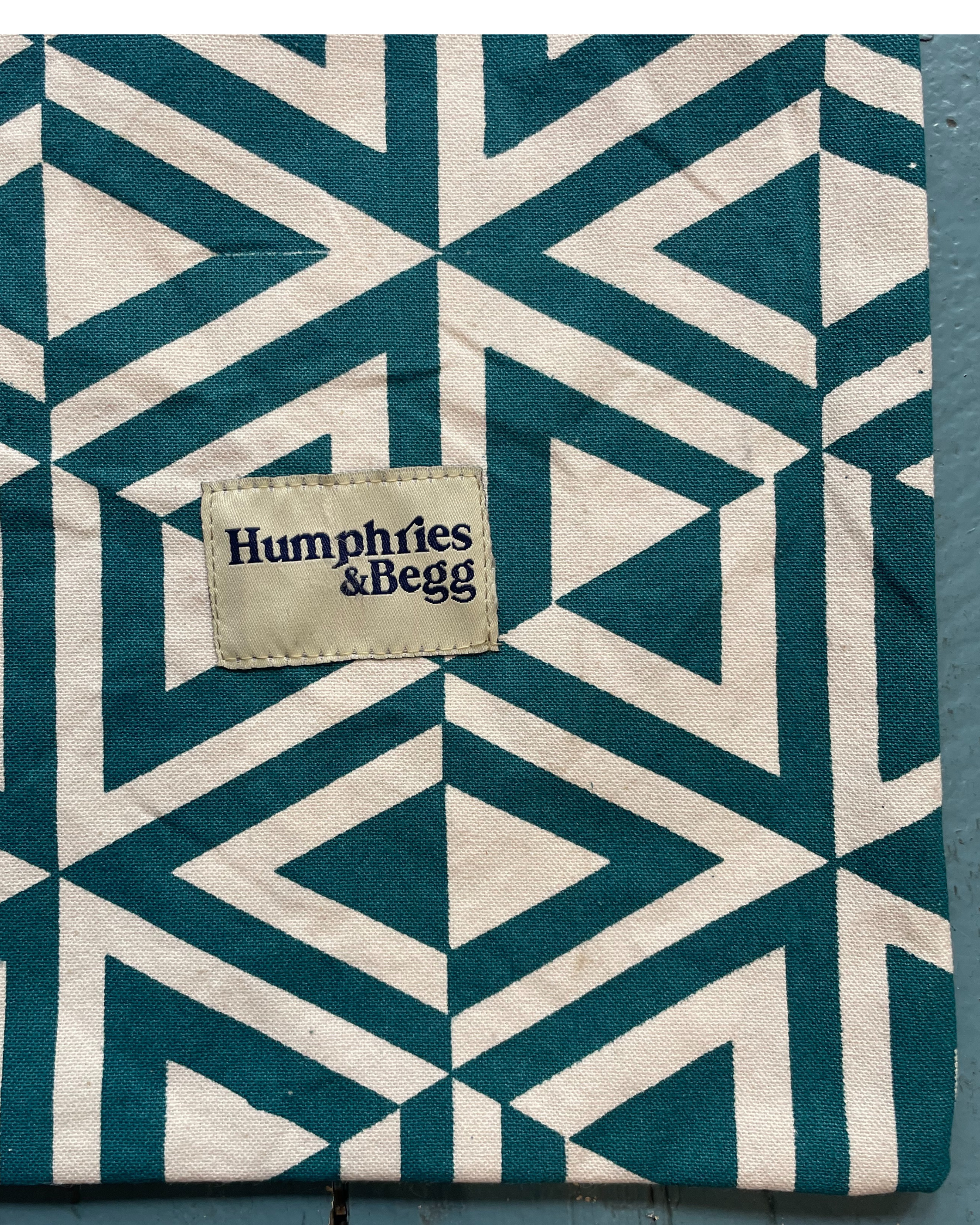 Giant Tote Bag in 'Teal Honeycomb'