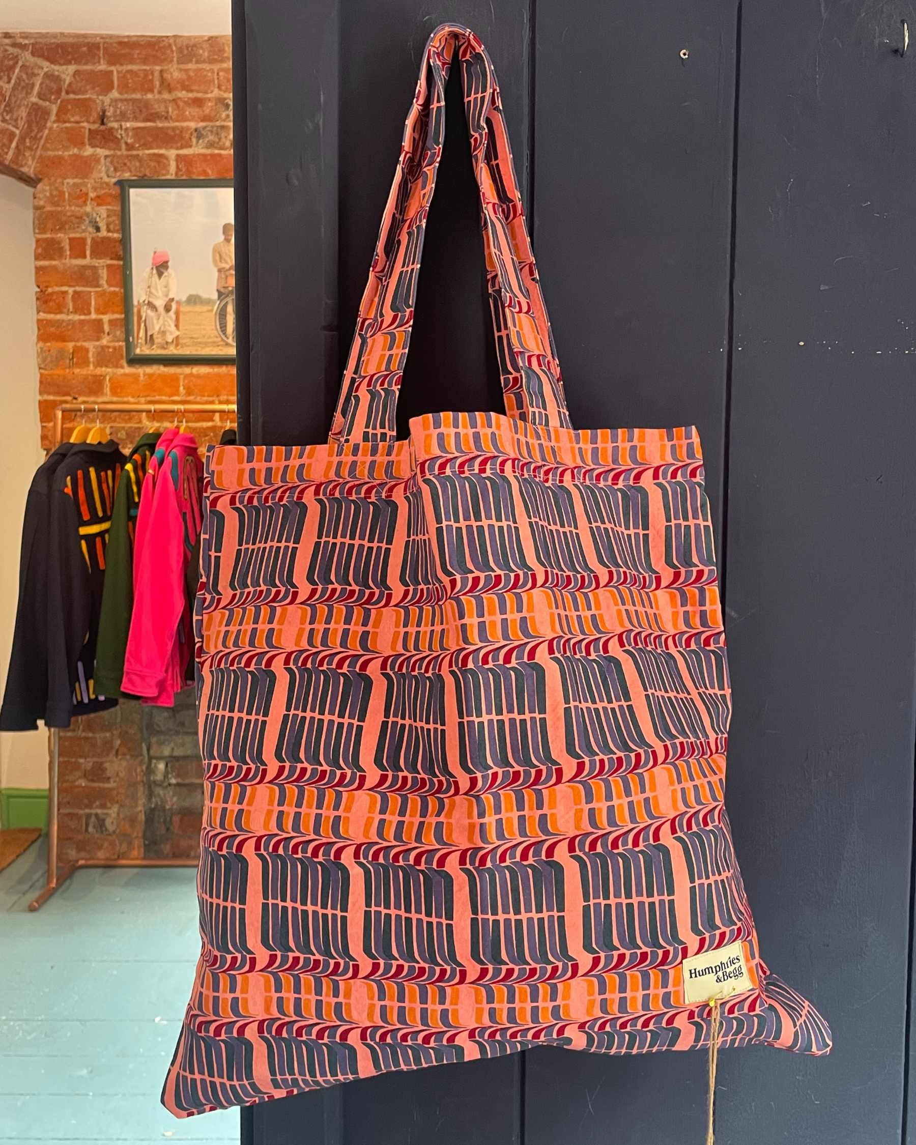 Giant Tote Bag in 'Stick of Rock'