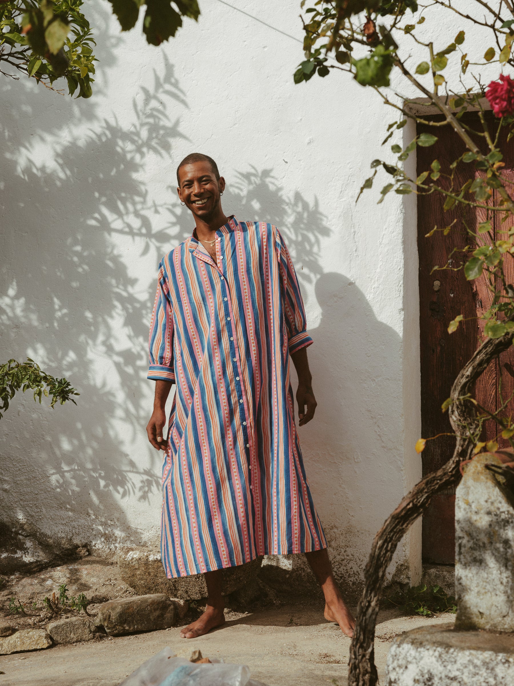 Beachy gown in Beach Stripe