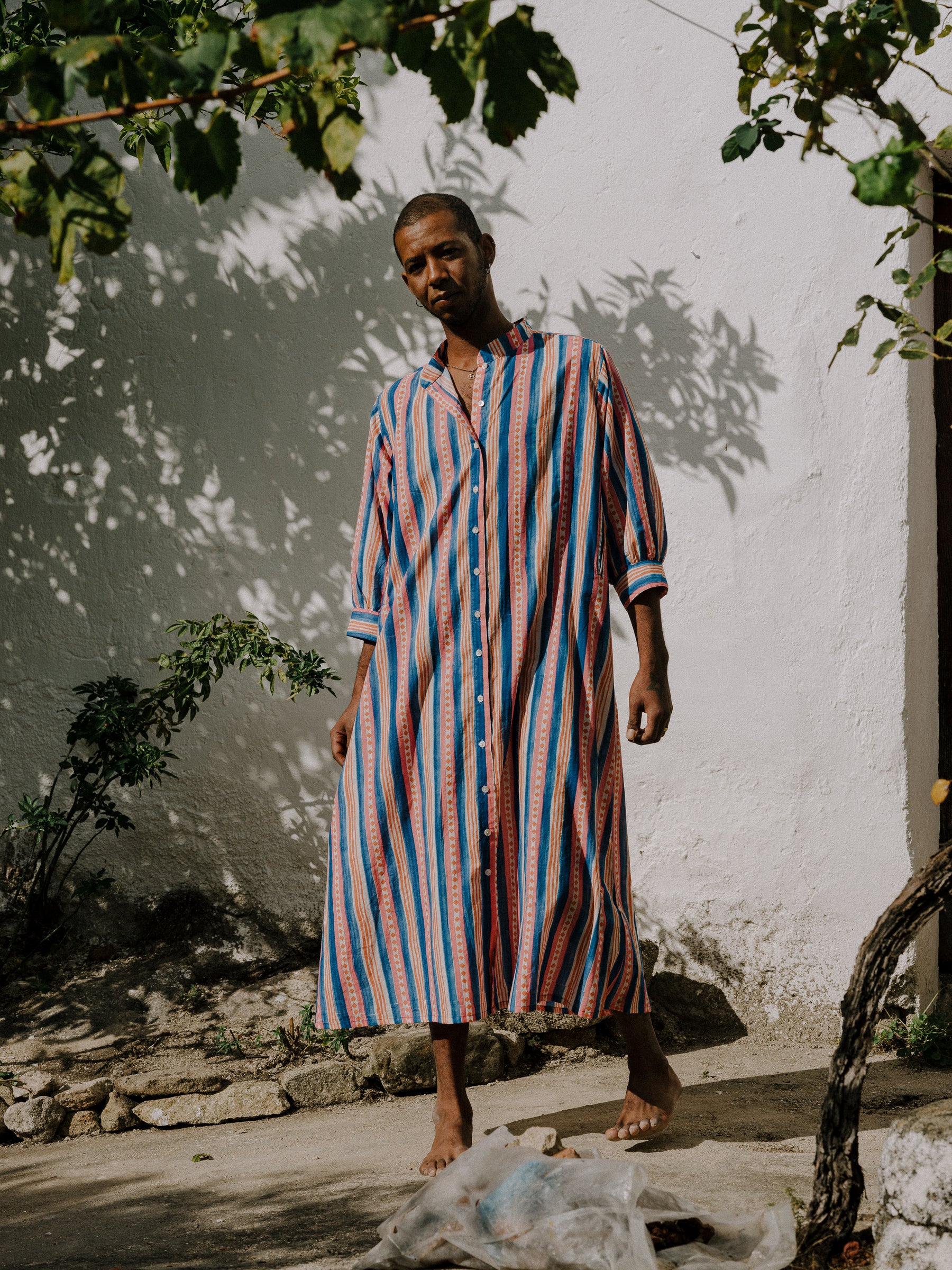 Beachy gown in Beach Stripe