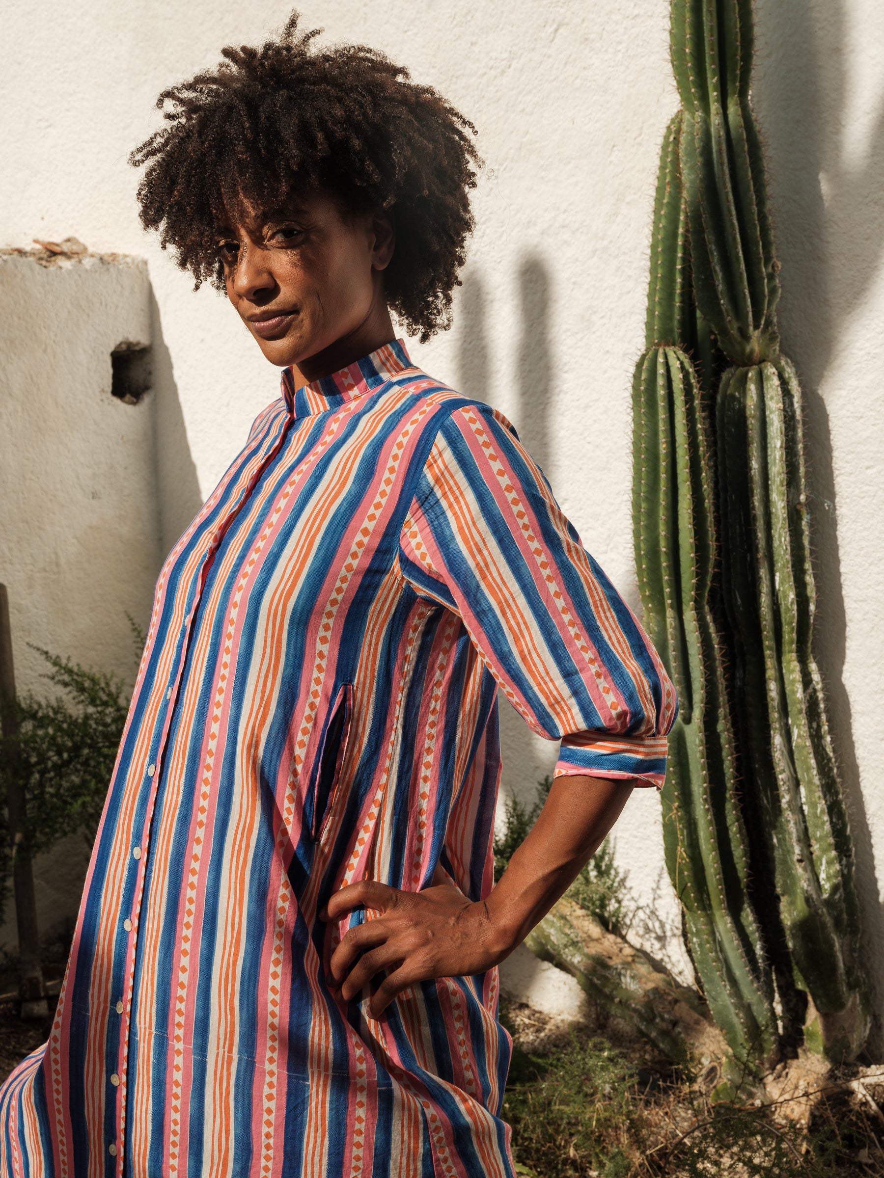 Beachy gown in Beach Stripe