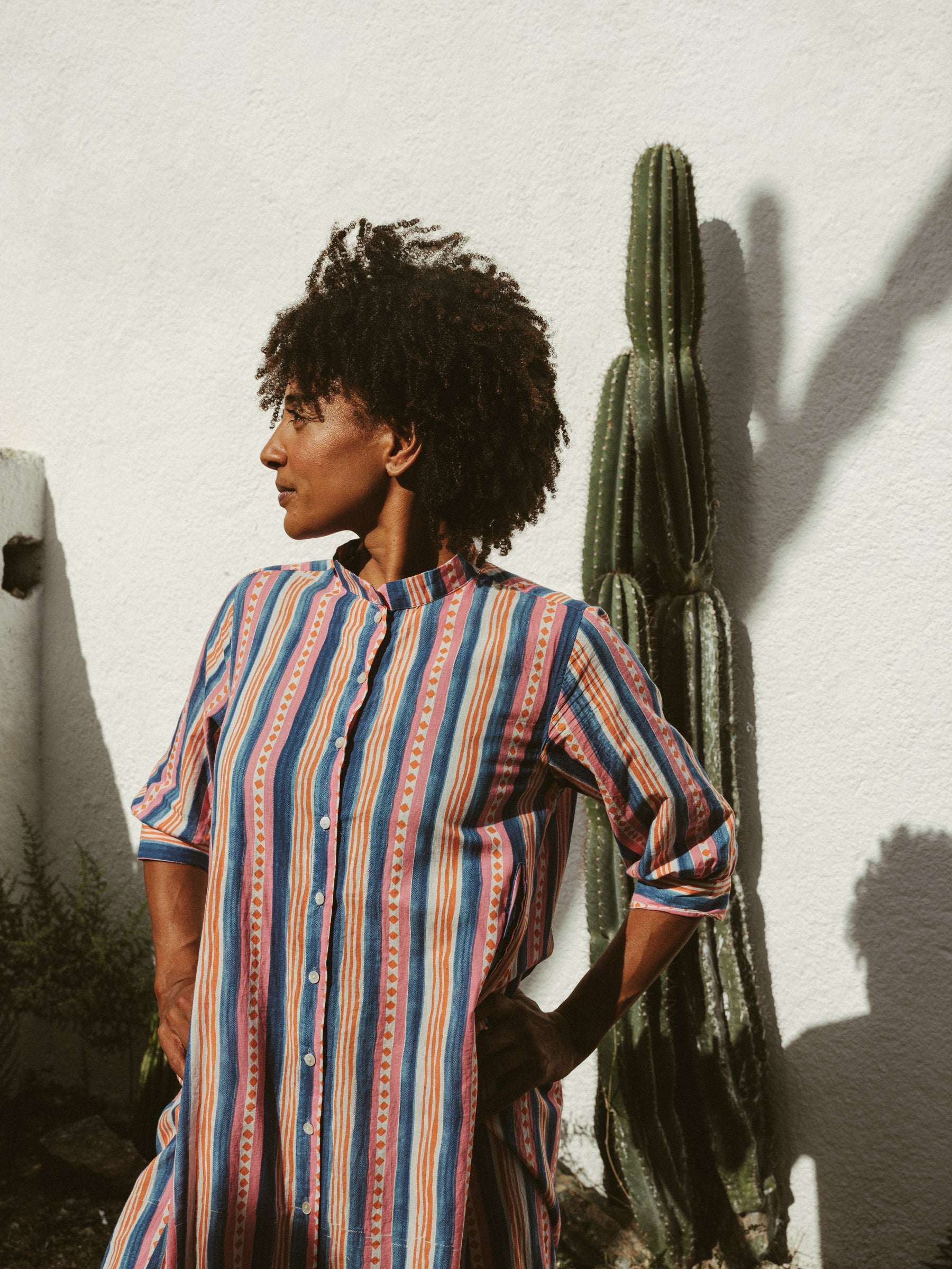 Beachy gown in Beach Stripe