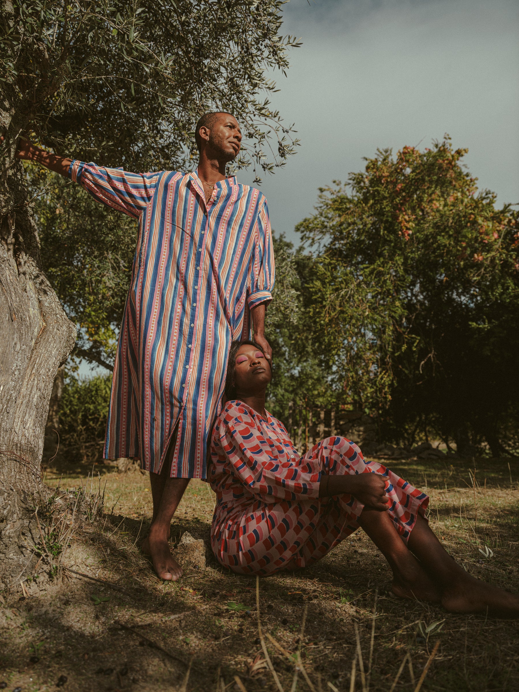 Beachy Gown in 'Beach Stripe'