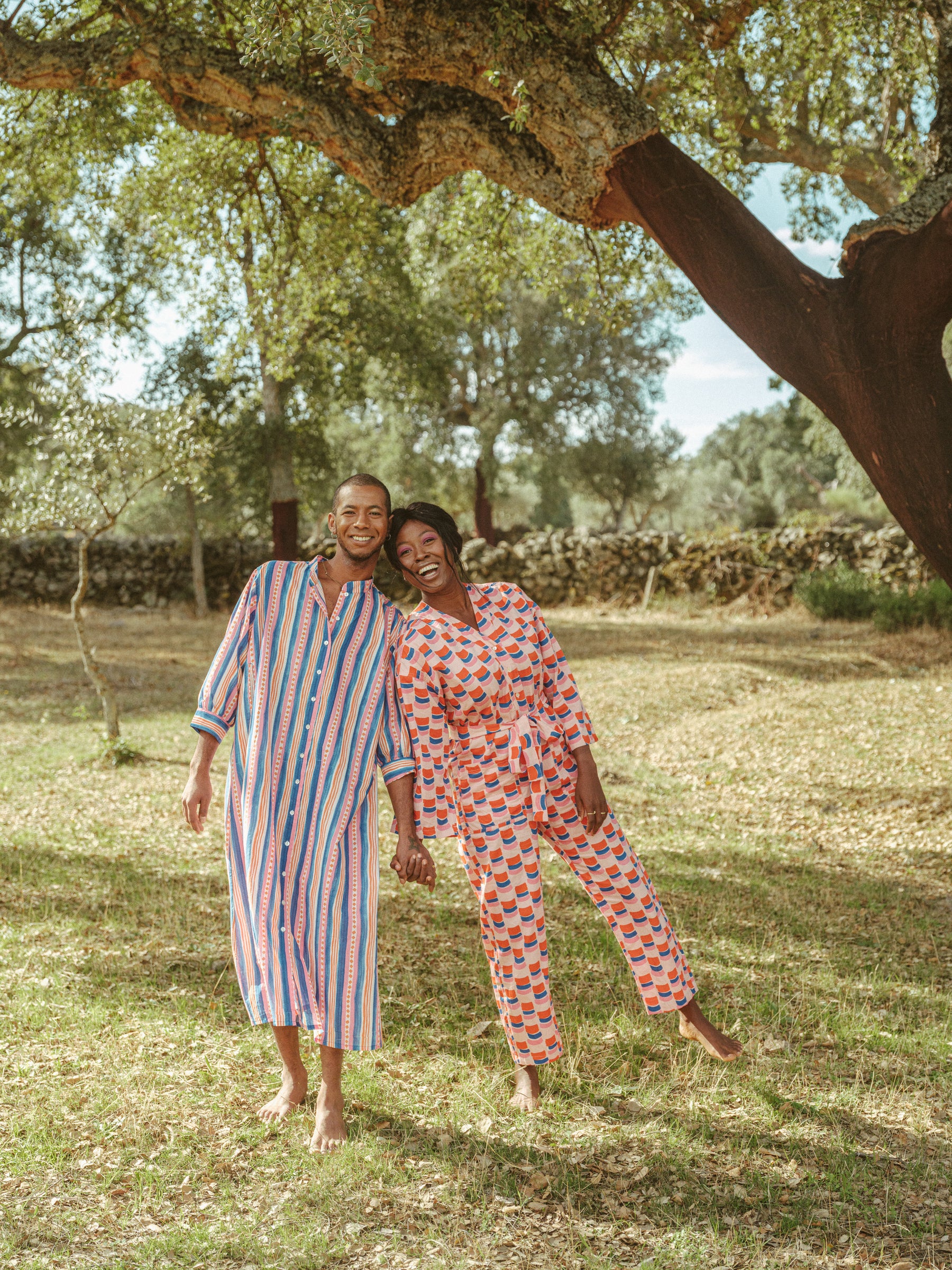 Beachy gown in Beach Stripe