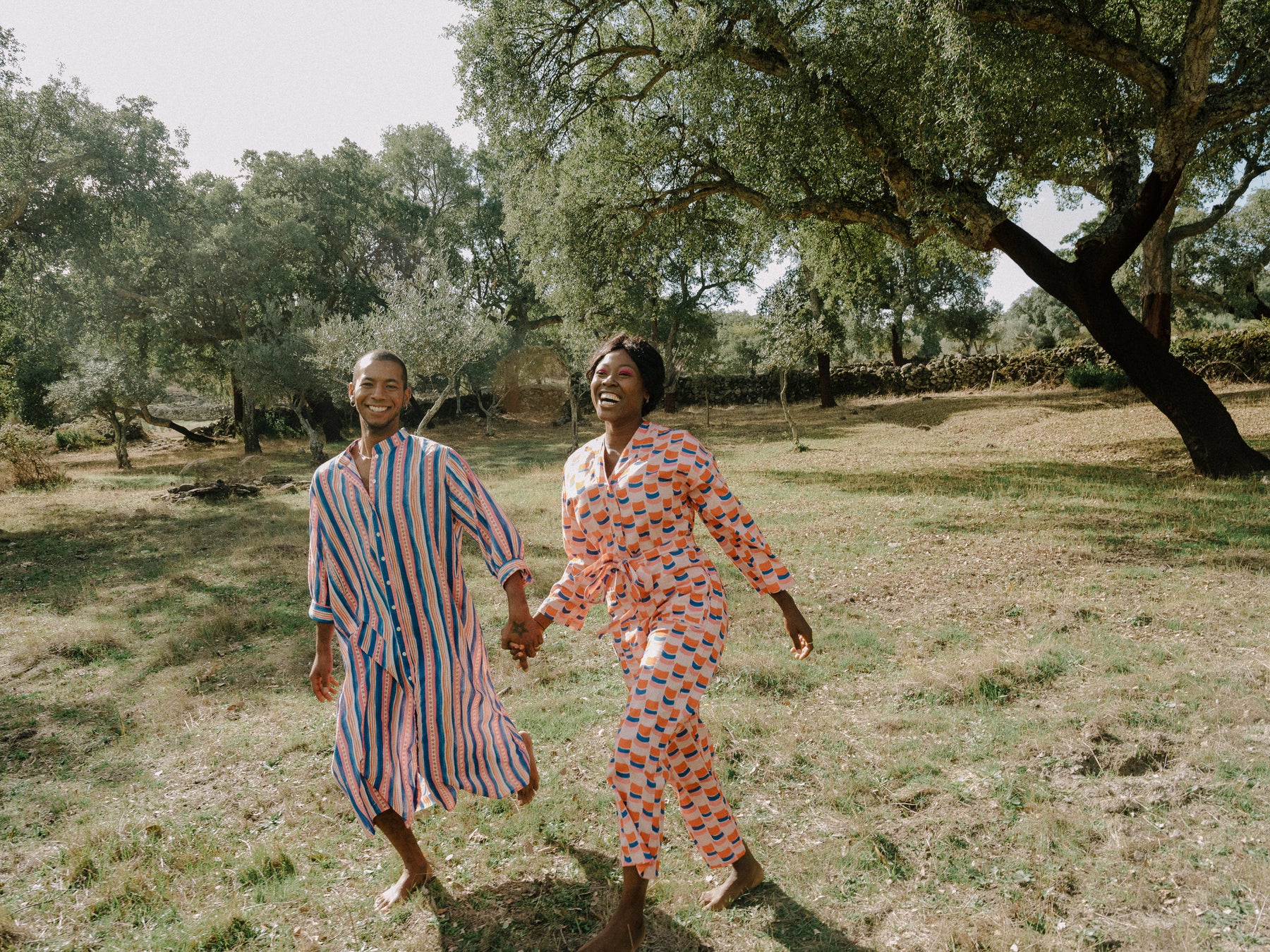 Beachy gown in Beach Stripe