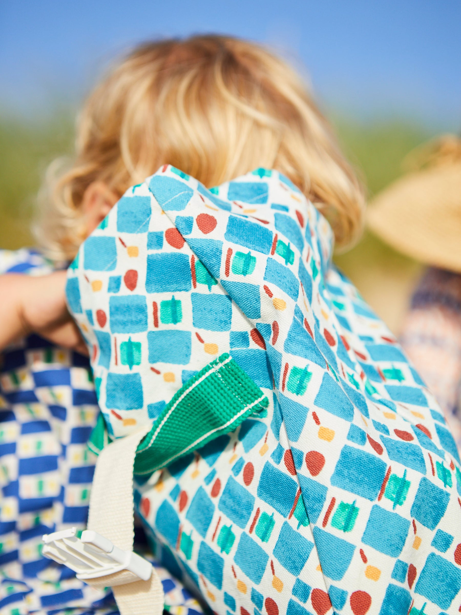 Kids Lunch bag in Checkers and Deckers print Bric Collab-Humphries and Begg