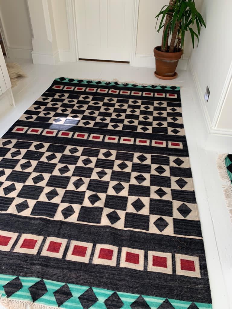 Wool Rug in Checker Board - Pre Order-Humphries and Begg