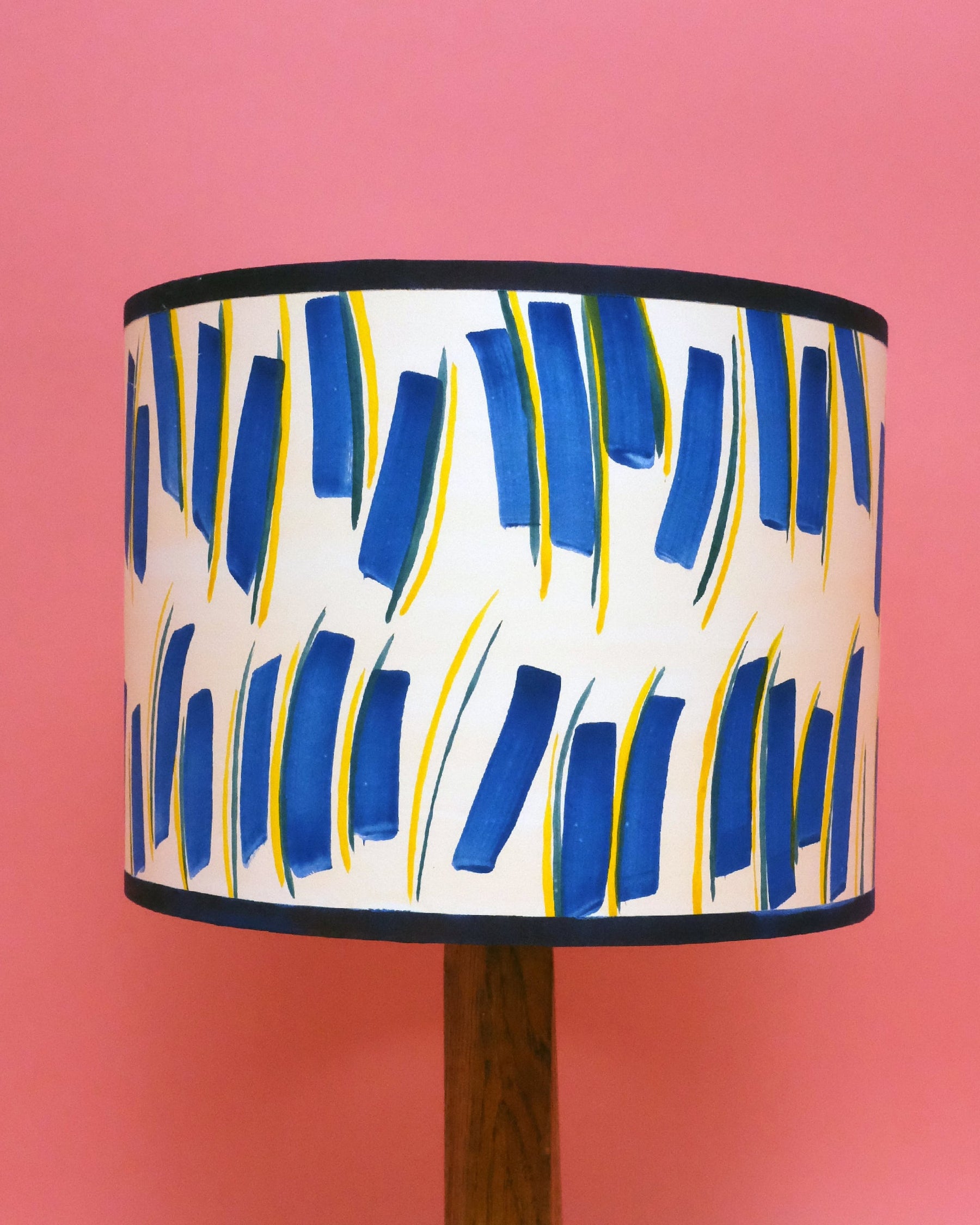 Hand painted lamp in Top and Tail by Claire Cartwright Studio-Humphries and Begg