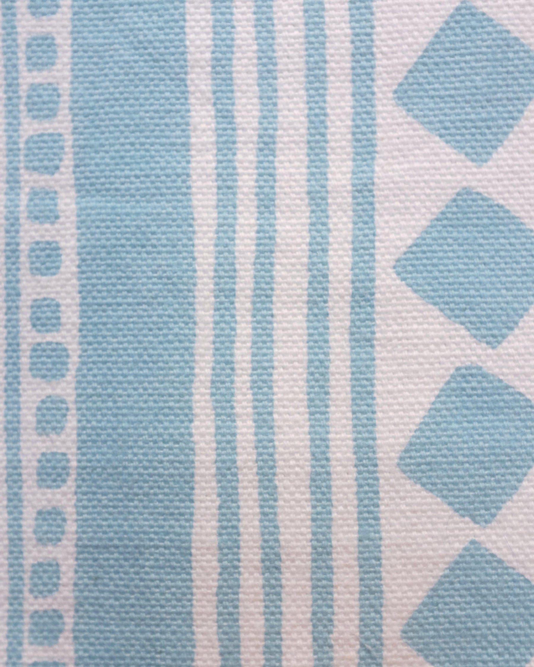 Fabric - Cotton - Cabaret Stripe - Aquamarine £25 p/m-Humphries and Begg
