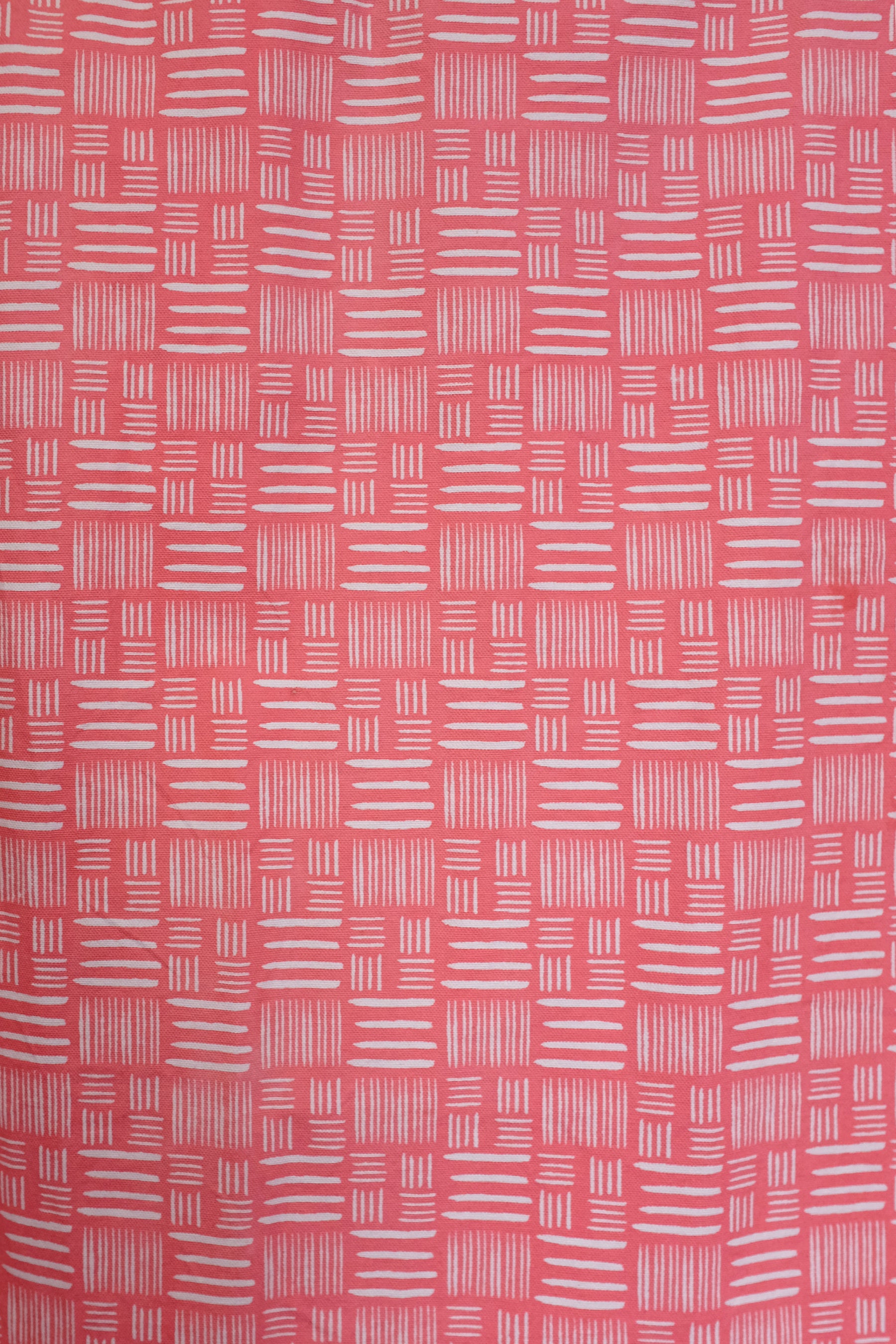 Aquamarine cabaret stripe and rose hash cotton short bolster 46 x 20cm-Humphries and Begg