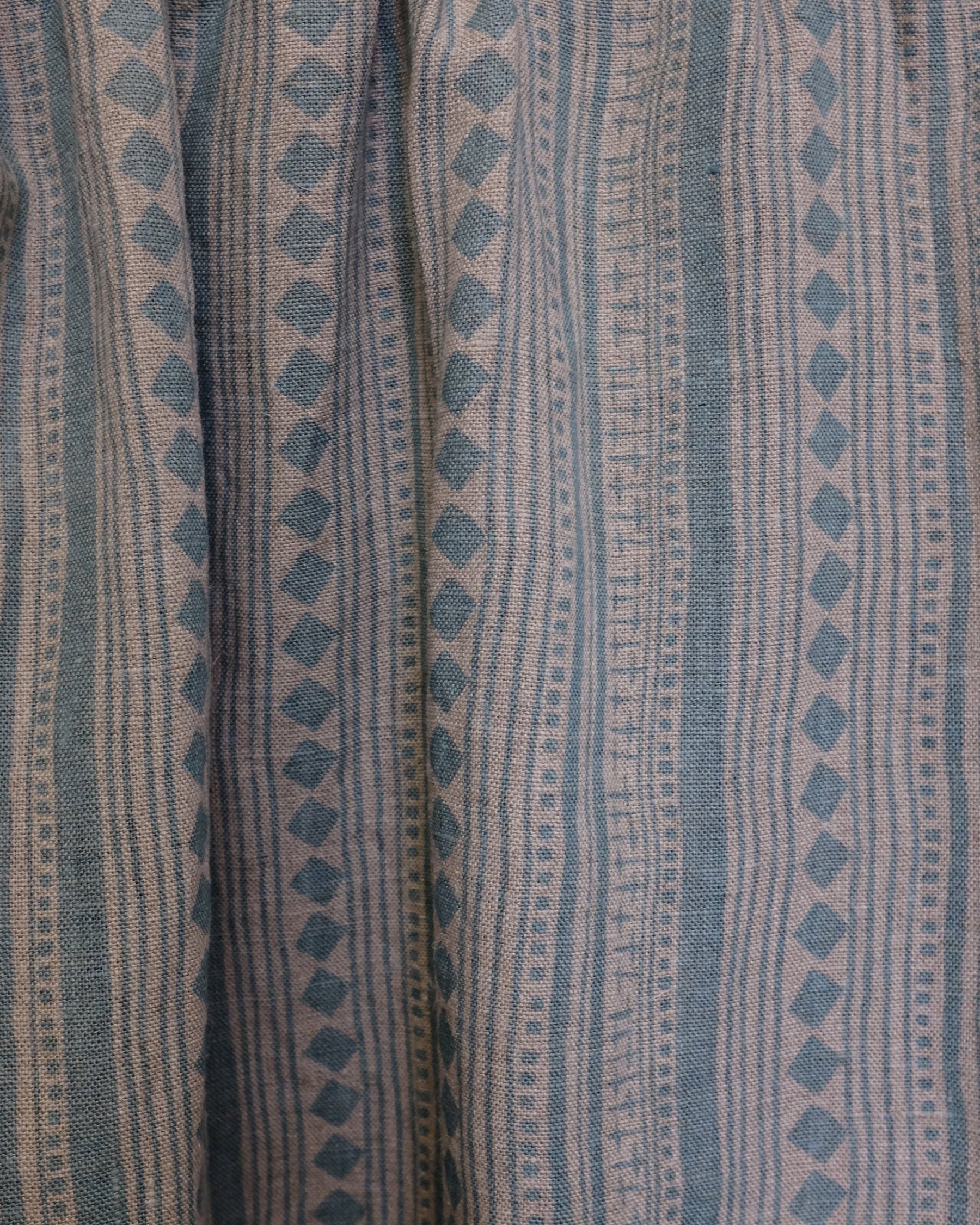 Fabric - Linen - Cabaret Stripe in Aquamarine £32 p/m-Humphries and Begg