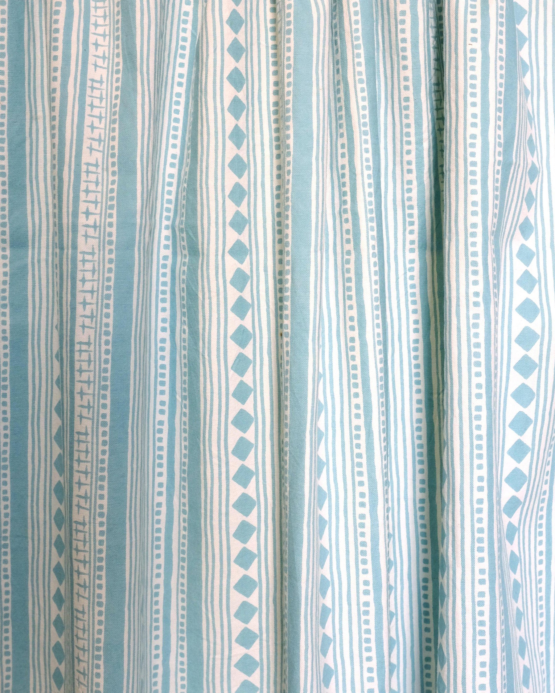 Fabric - Cotton - Cabaret Stripe - Aquamarine £25 p/m-Humphries and Begg