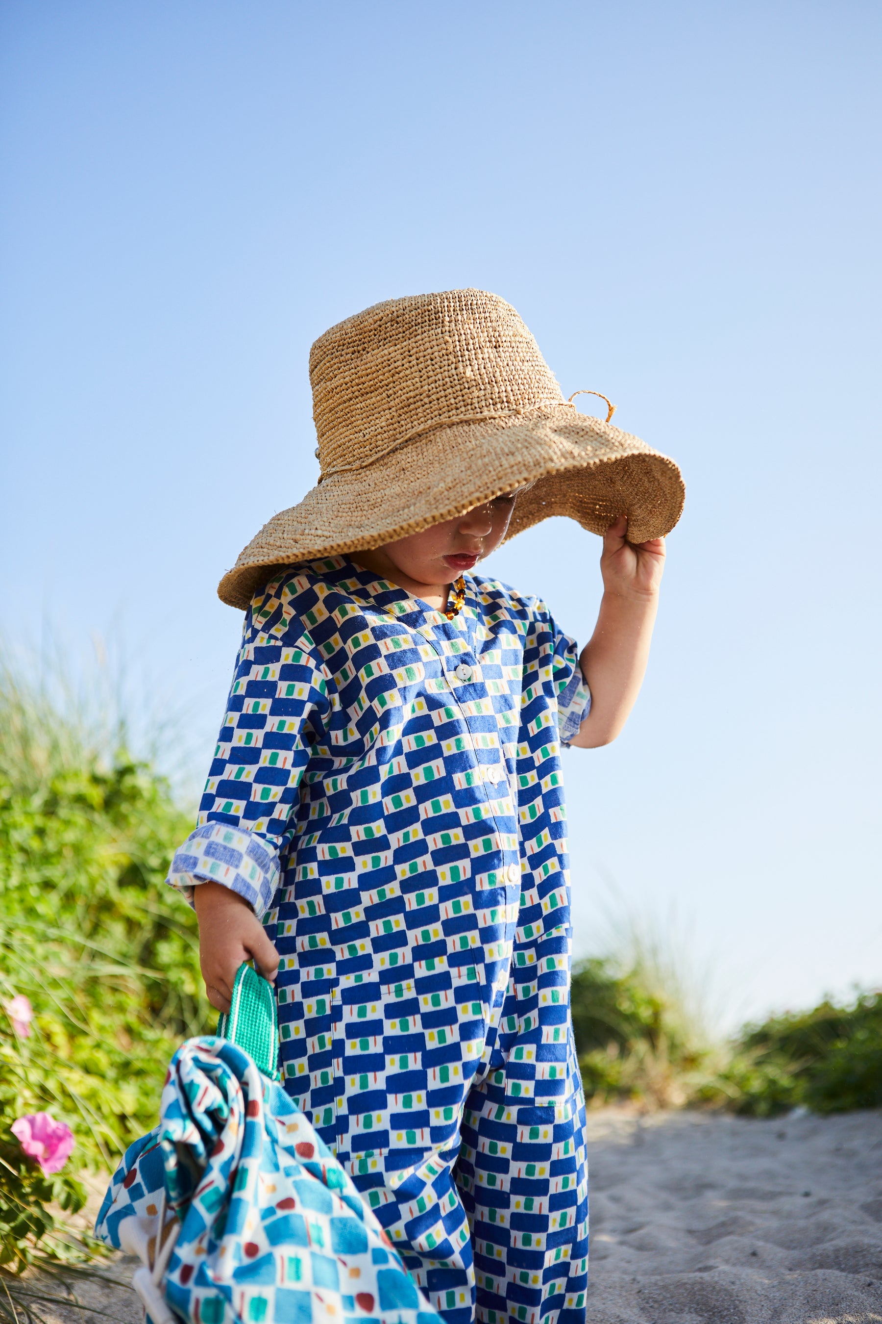 Kids Backpack Checkers and Deckers print Bric Collab-Humphries and Begg