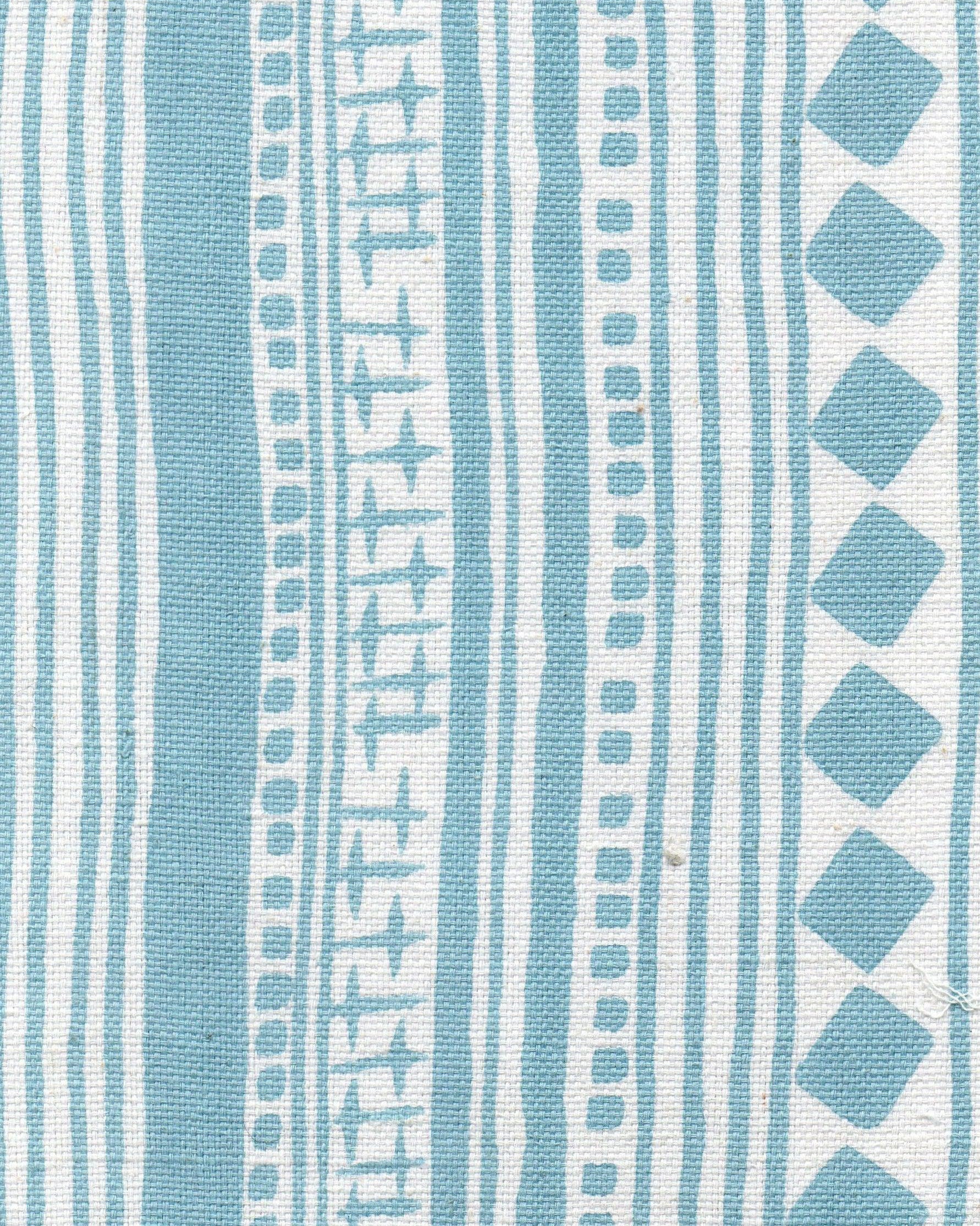 Fabric - Cotton - Cabaret Stripe - Aquamarine £25 p/m-Humphries and Begg