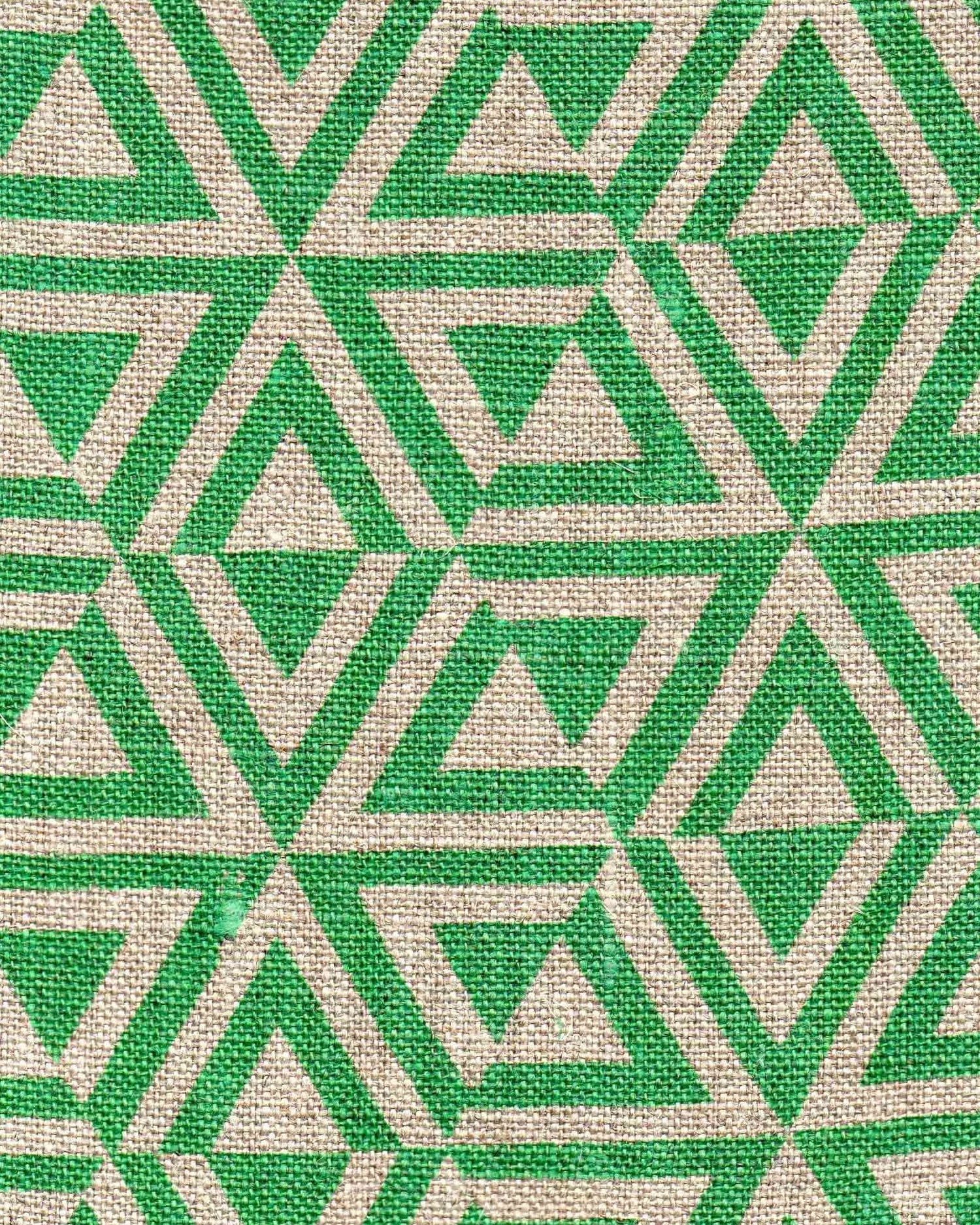 Fabric - Linen - Honeycomb in Emerald £32 p/m-Humphries and Begg