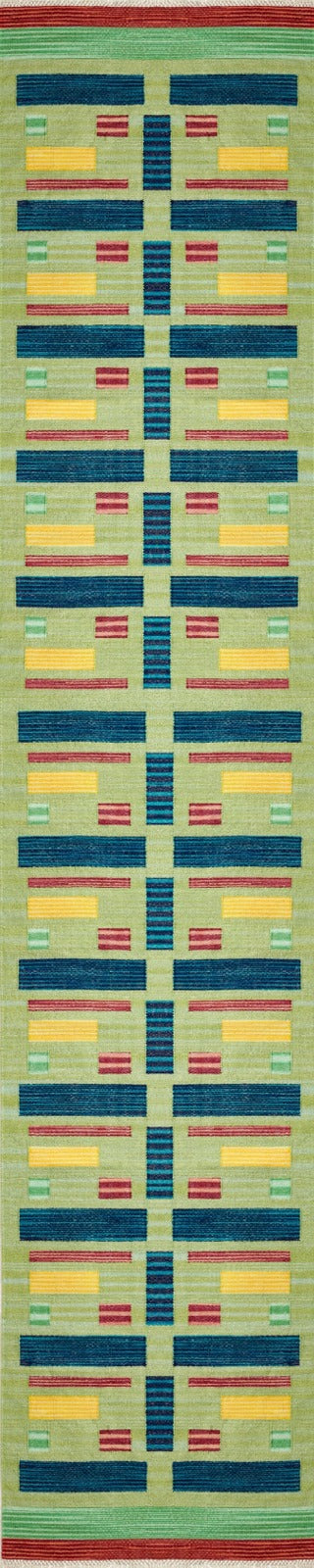 Wool Rug in Green Grass