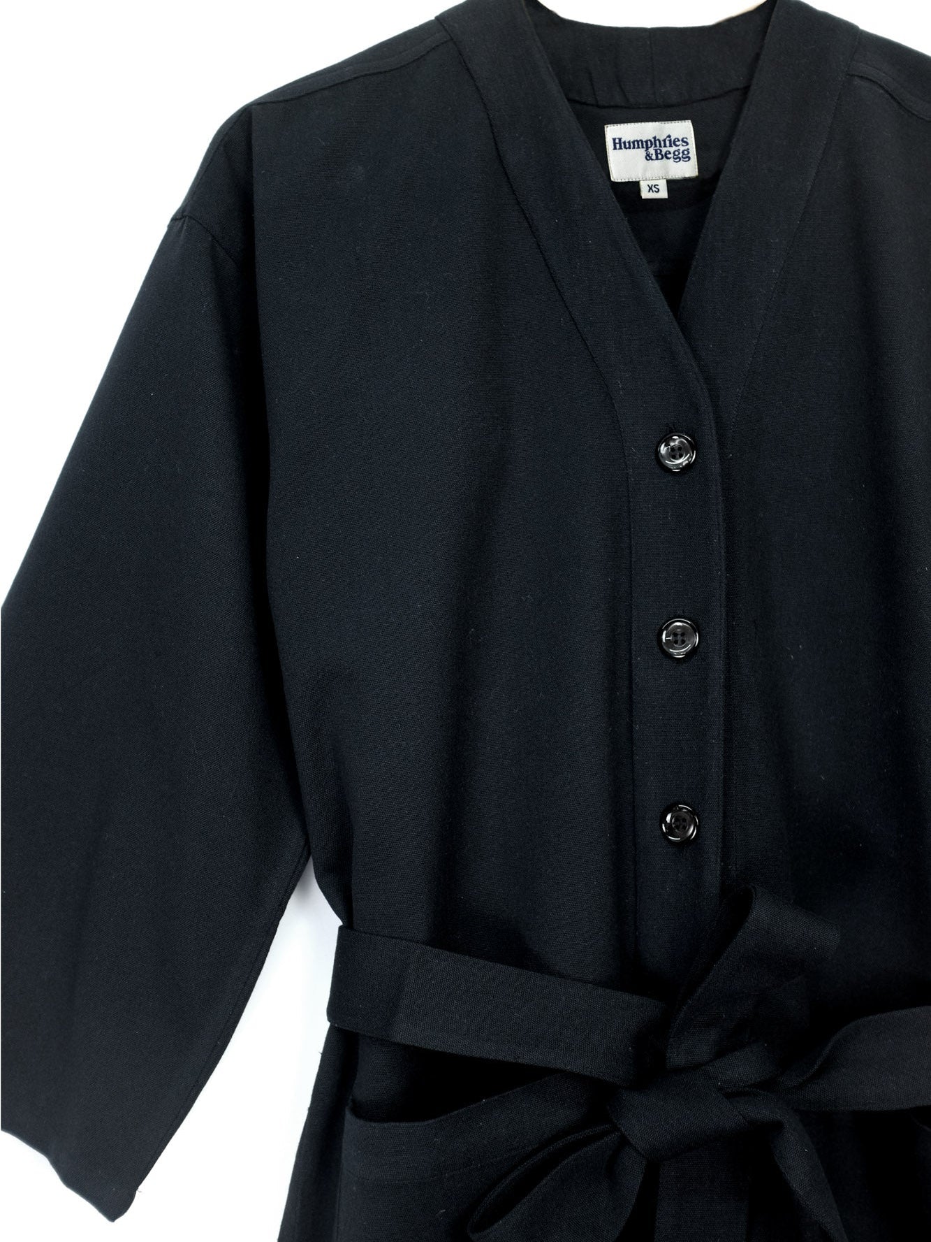 Playsuit in Black Recycled cotton-Humphries and Begg