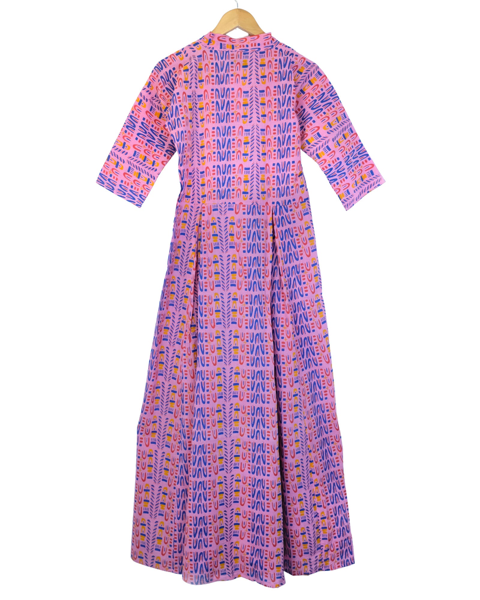 Lydia Dress - Pink Sky Dive in Organic Cotton