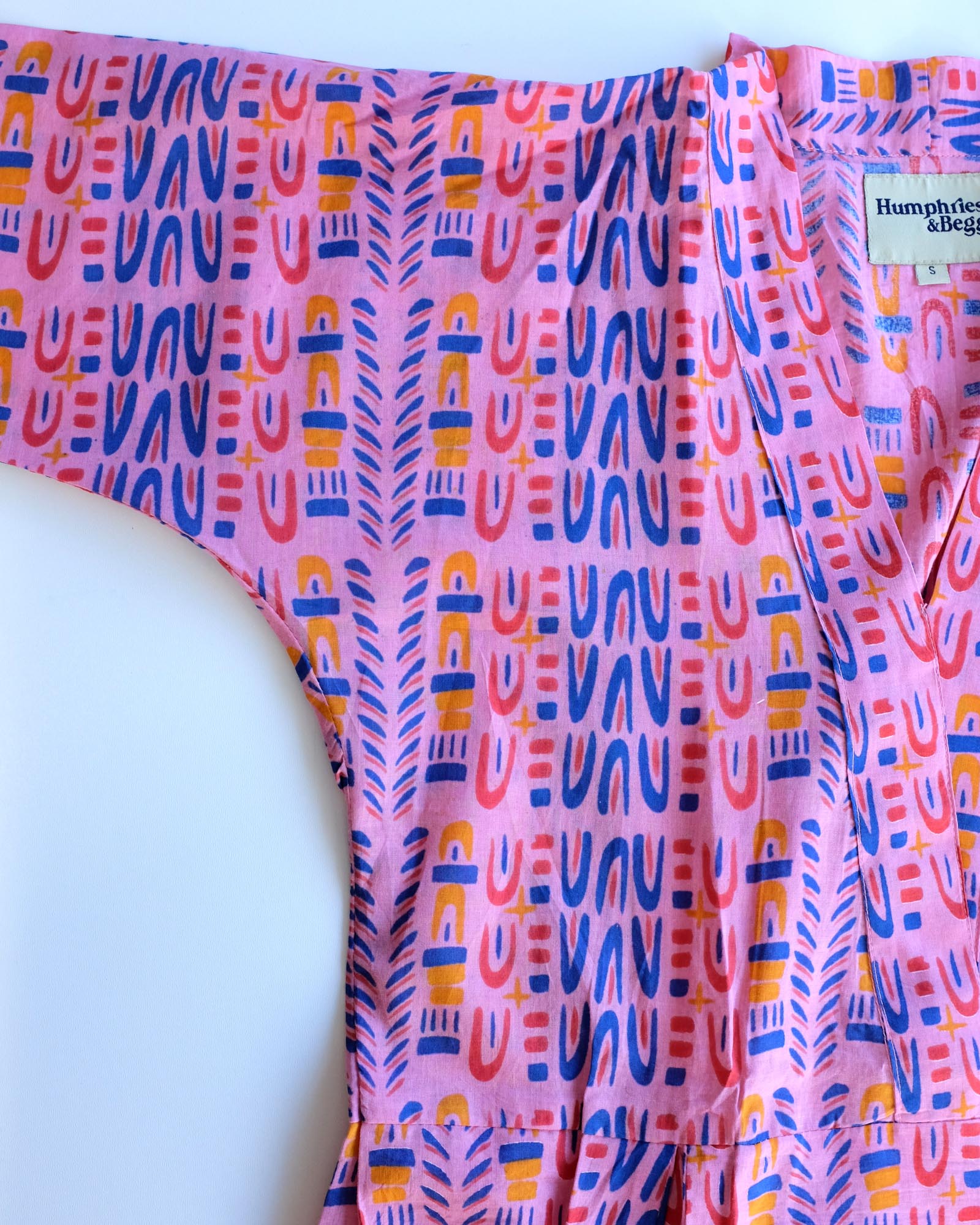Lydia Dress - Pink Sky Dive in Organic Cotton