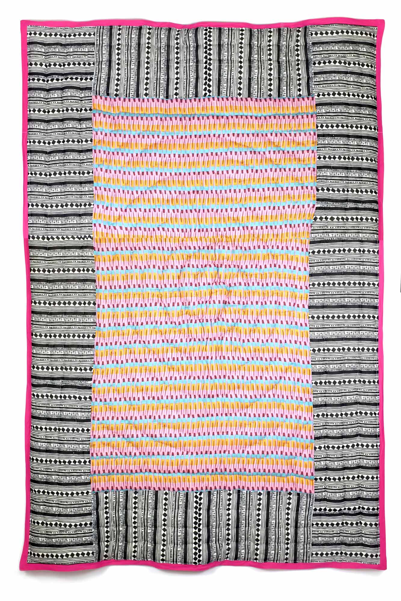 Cotton quilt in Black Cabaret and Row of Soldiers-Humphries and Begg