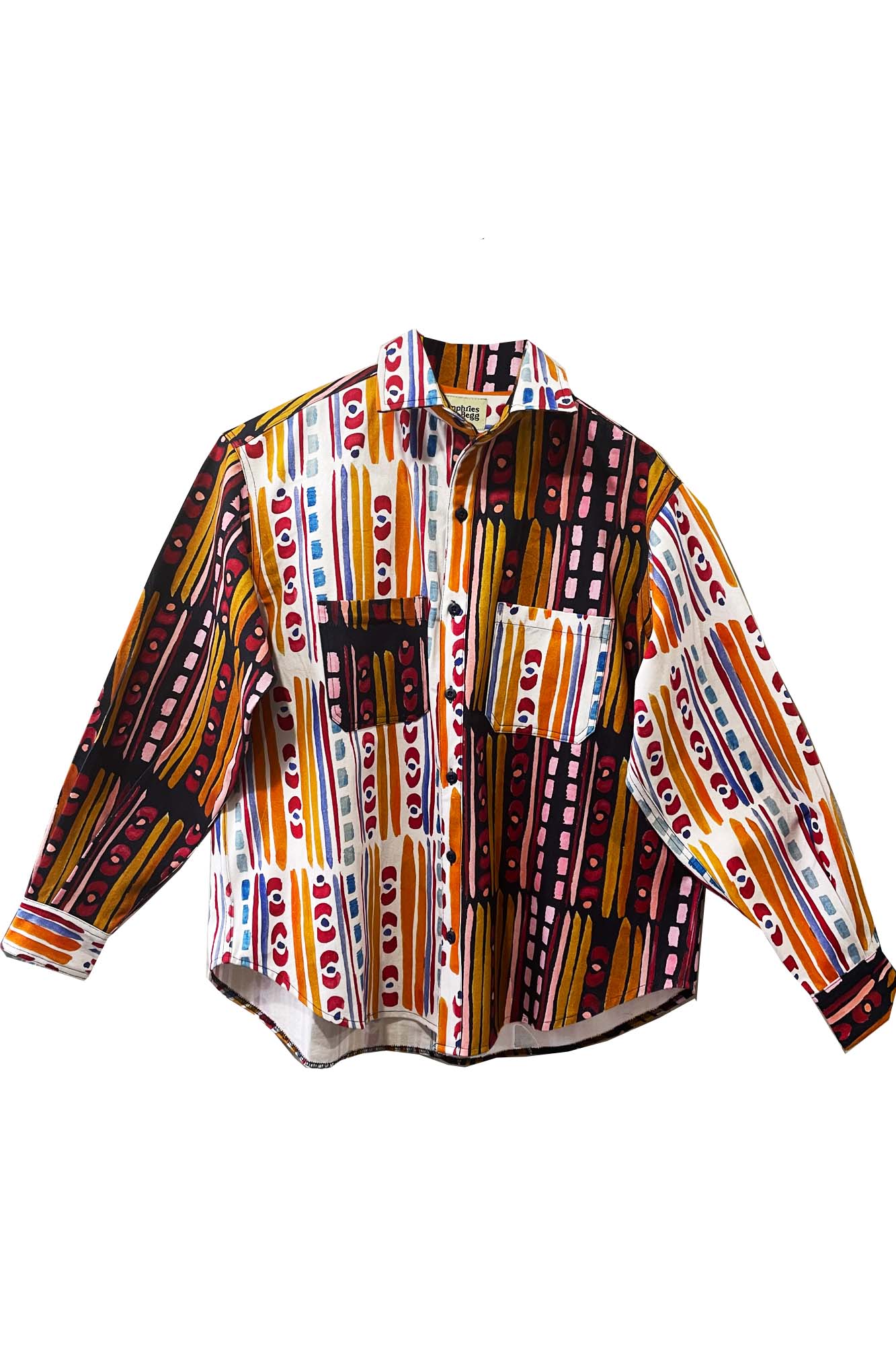 Unisex Patchwork Poppy Shirt Jacket