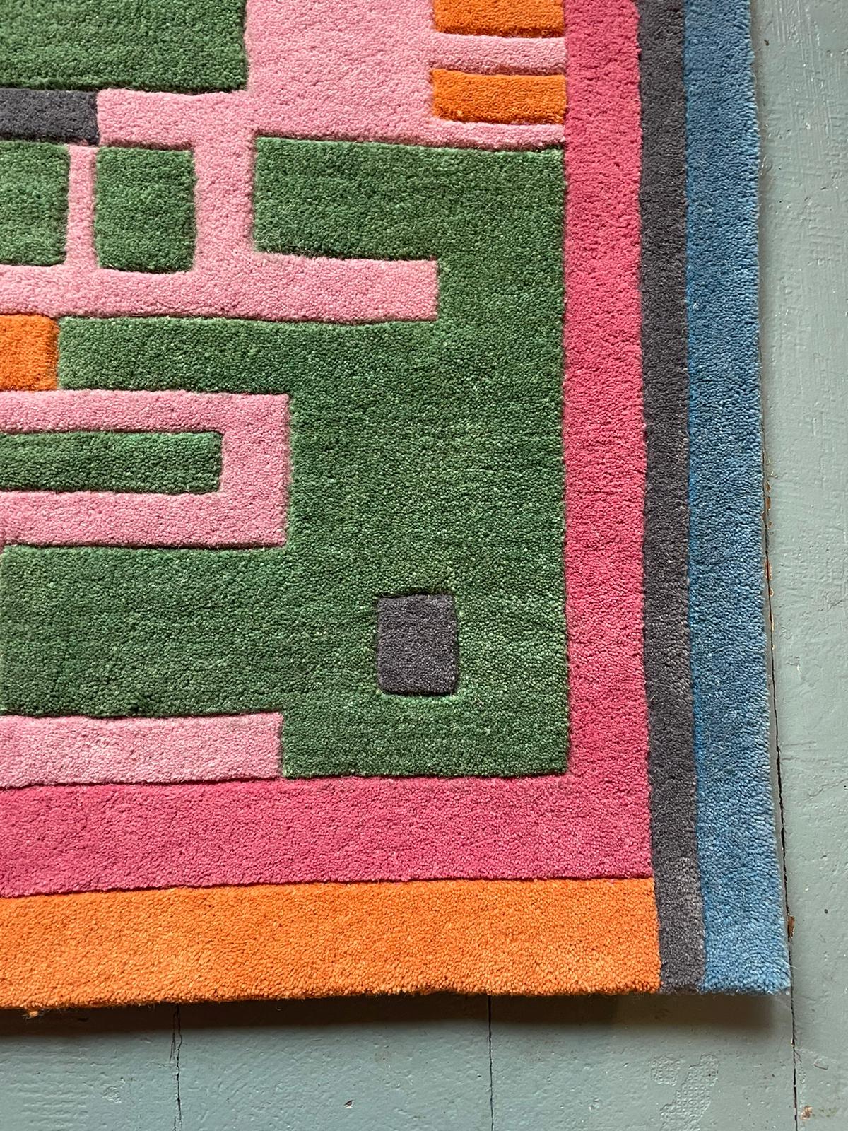 Wool Rug in Flamingo-Humphries and Begg