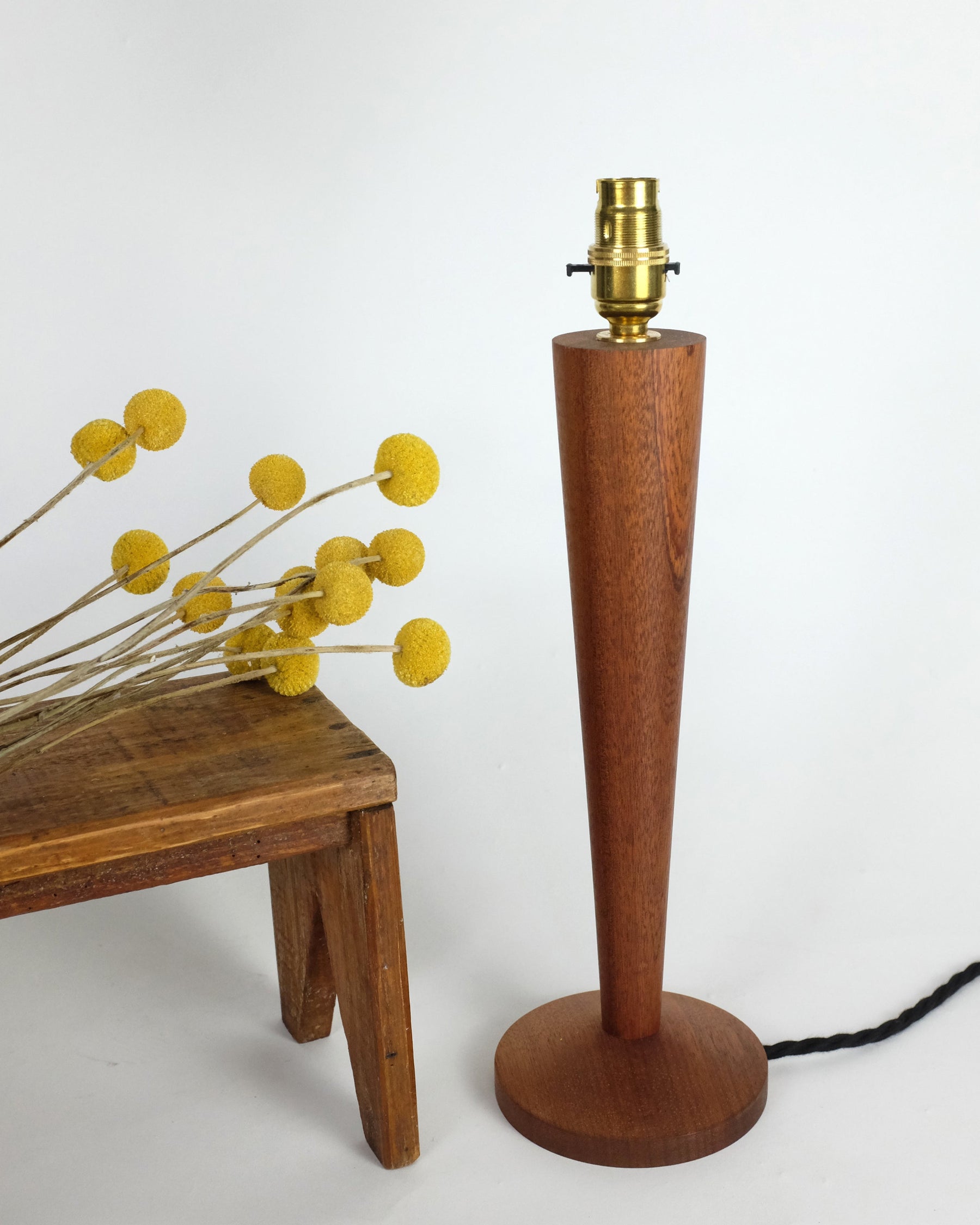 Hand painted lamp in Top and Tail by Claire Cartwright Studio-Humphries and Begg