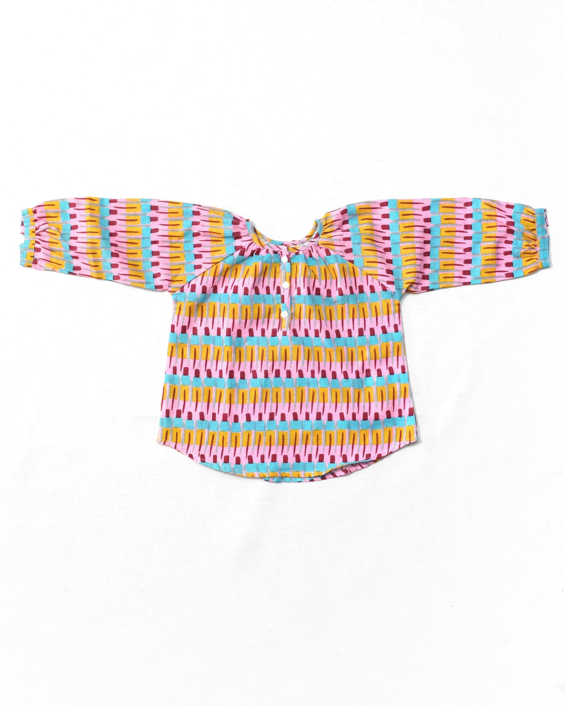 Kids long sleeved smock top - Row of Soldiers 0-6 yrs-Humphries and Begg
