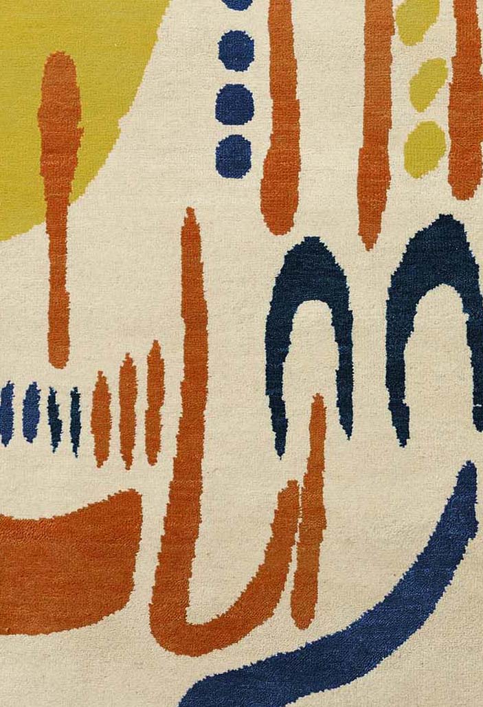 Tufted Wool Rug in Circus-Humphries and Begg