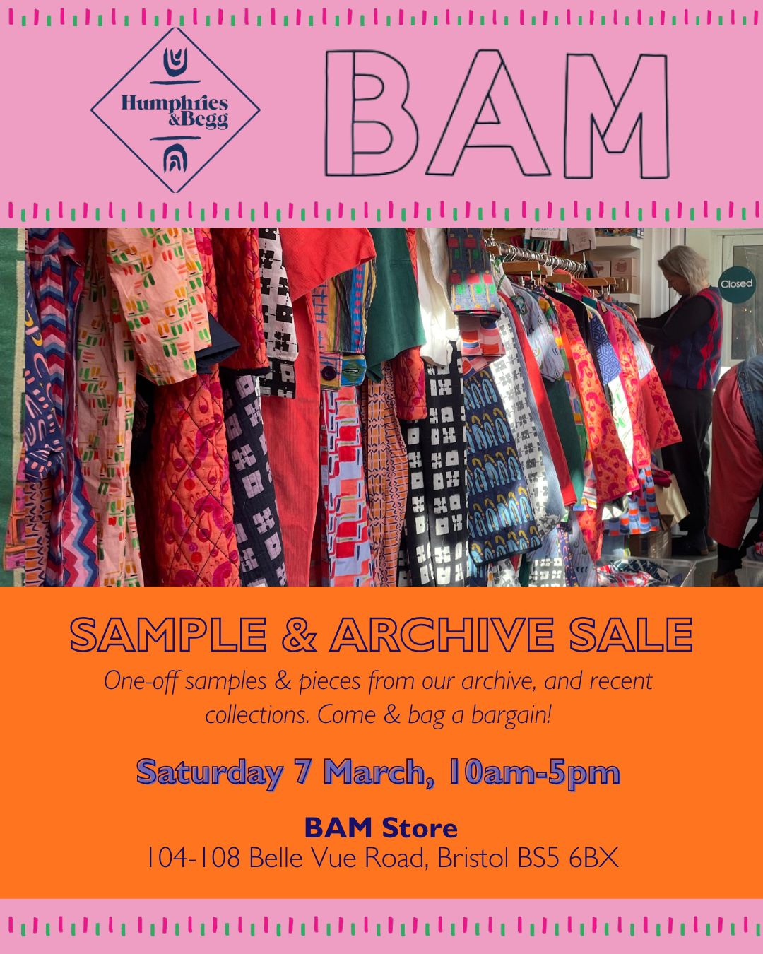 Save the Date: Sample Sale in Bristol!