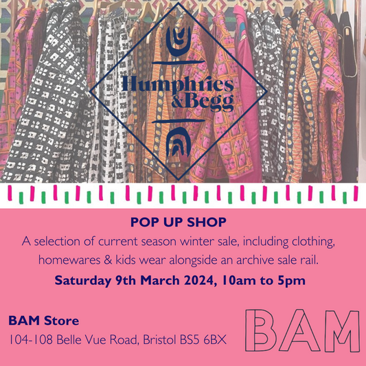 MARCH POP UP SHOP AT BAM BRISTOL!