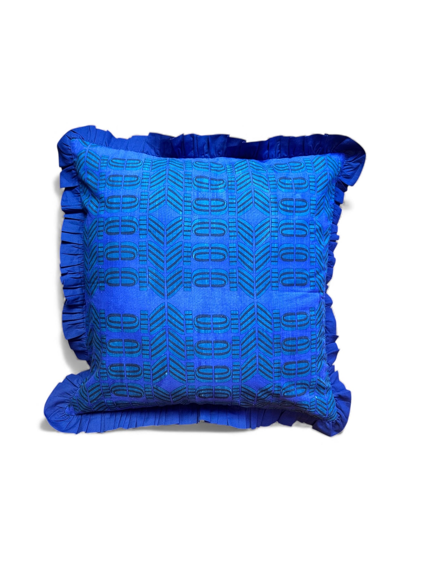 Cotton Cushion Cover 45cm x 45cm 'Reversible Flamingo Splits'