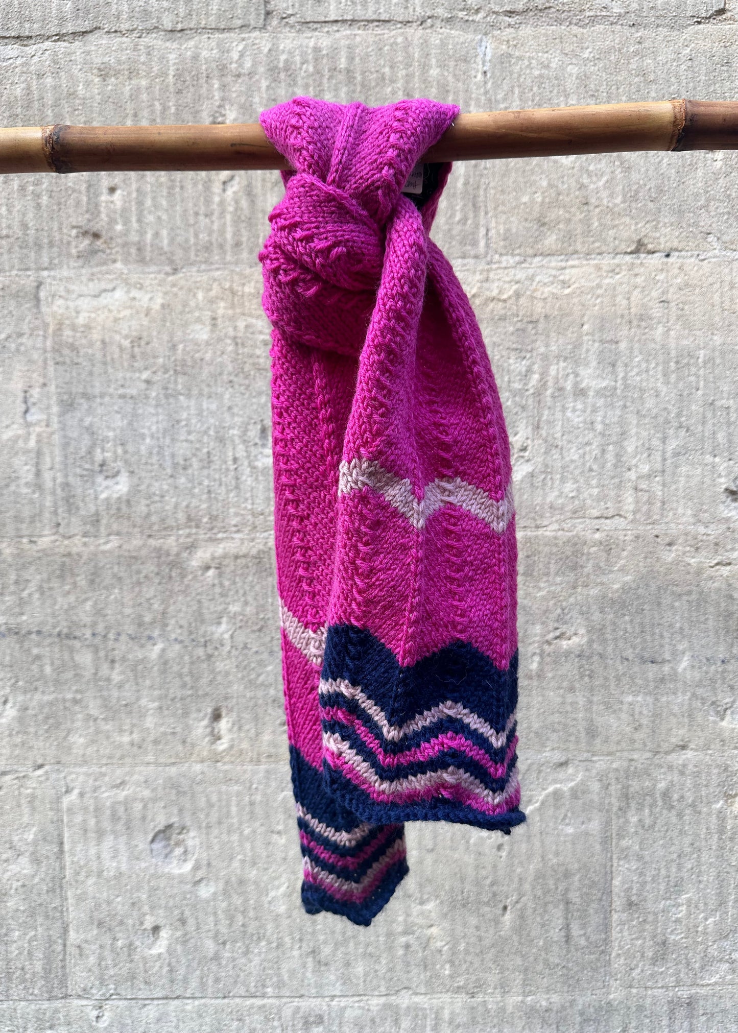 Scarf: 'Pink Chevron'