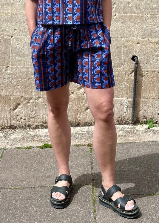Cindy Shorts 'Burgundy Bead'