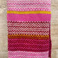 Lambswool Scarf: 'Pink & Yellow Spark'