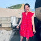 Daphne Dress in 'Hot Pink Bric a Brac'