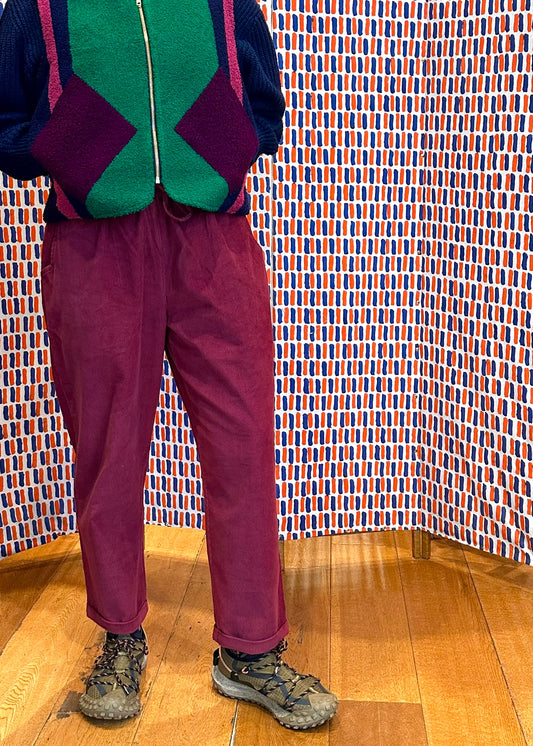Cord Trouser 'Plum'