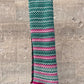 Lambswool Scarf: 'Green & Pink Spark'