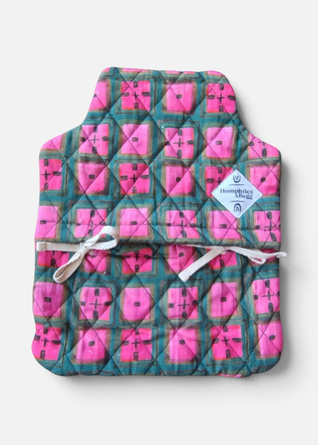 Hot Water Bottle Cover - Quilted Cotton  - 4 designs