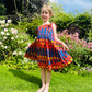 Kid's Cotton Butterfly Dress in 'Waterfall'