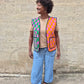 Waistcoat in Patchwork 'Honey Heart'.