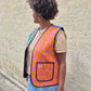 Waistcoat in Patchwork 'Honey Heart'.