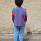 Waistcoat in Patchwork 'Honey Heart'.