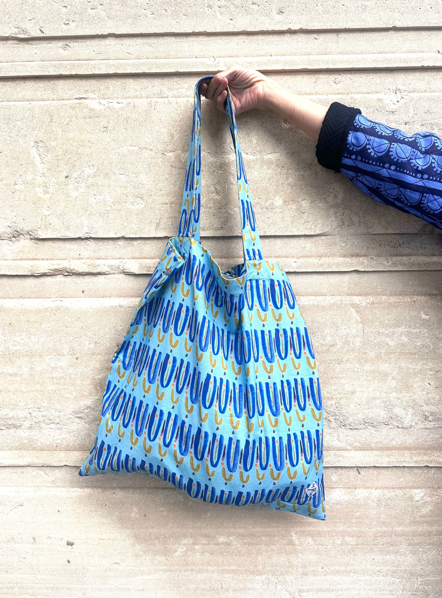 Giant Tote Bag in 'Light Blue Jump'