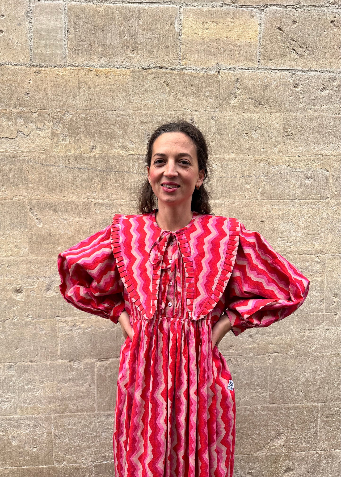 Reversible Heidi Collar in 'Pink Spark'