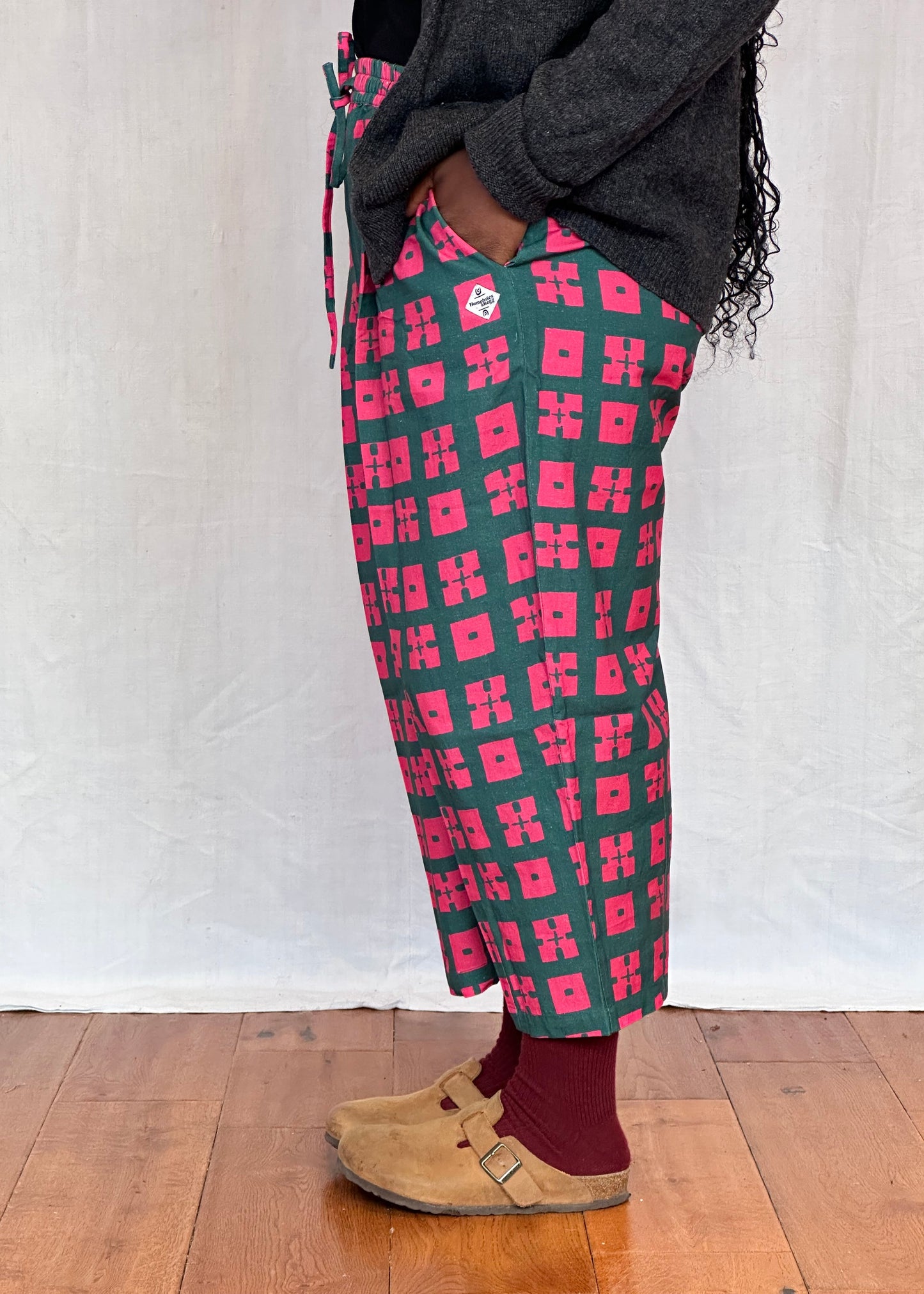 Anko Trousers in 'Pink Forest'