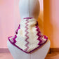 Chunky Triangle Scarf: 'Pink Spark'