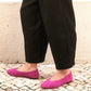Fuchsia Suede Ballet Flat