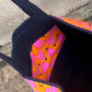 Quilted Tote Bag in 'Blue Honey Heart'