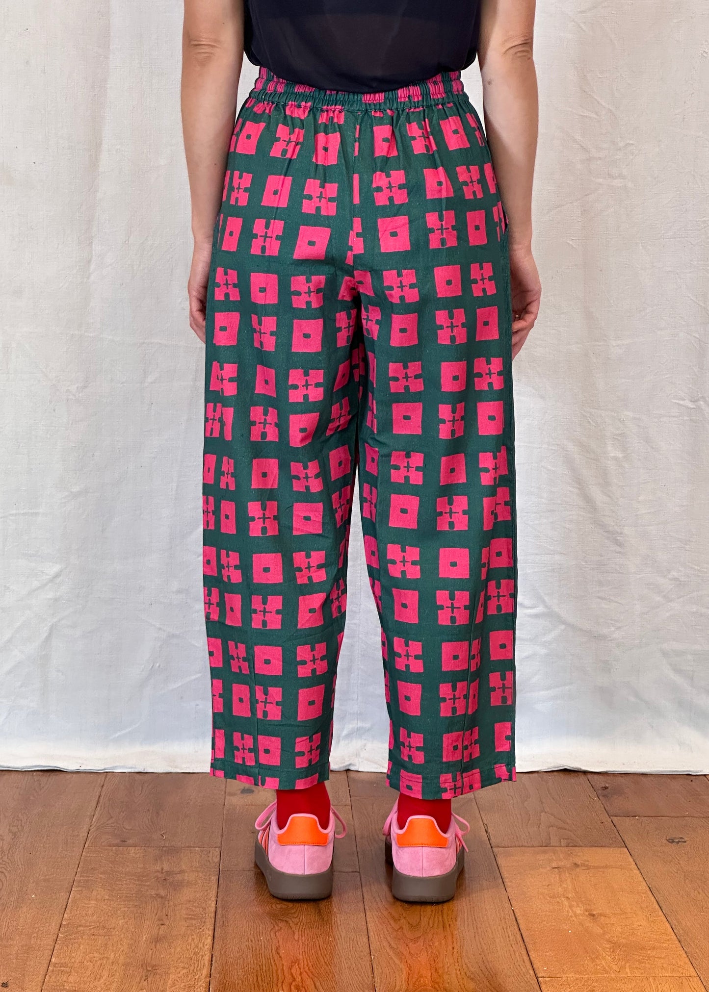 Anko Trousers in 'Pink Forest'